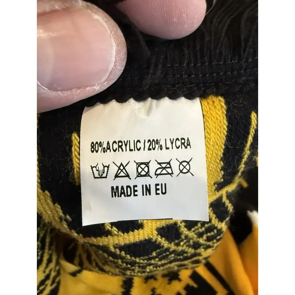 MLS Cup Unisex Yellow Black MLS Cup Continental Reversible Soccer Scarf 55x7